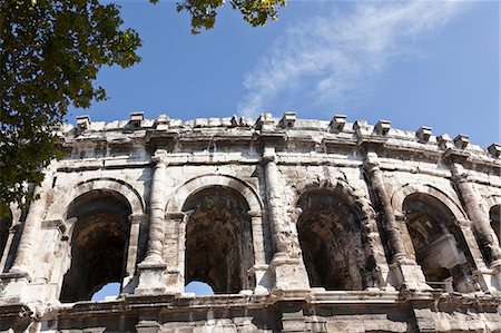 simsearch:649-09035497,k - Detail of Arena of Nimes, Nimes, Languedoc-Roussillon, France Foto de stock - Sin royalties Premium, Código: 649-09035498