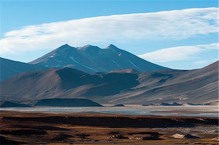 View of mountains and Salar de Talar, Atacama Desert, Chile Foto de stock - Sin royalties Premium, Código: 649-09111440