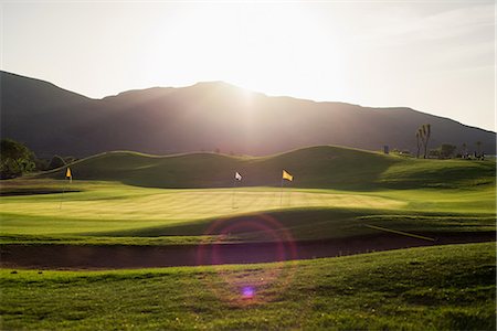 Golf course, Corralejo, Fuerteventura, Canary Islands Foto de stock - Sin royalties Premium, Código: 649-09148715
