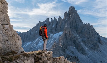 simsearch:649-09149419,k - Hiker enjoying view, Dolomites near Cortina d'Ampezzo, Veneto, Italy Photographie de stock - Premium Libres de Droits, Code: 649-09149420