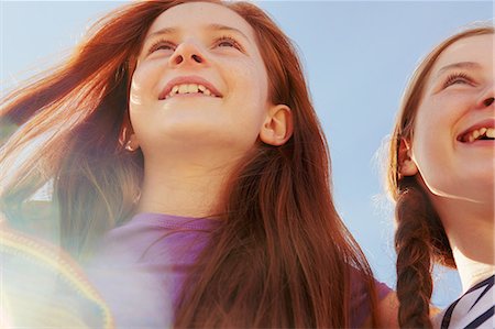 Girls with wide smiles Stock Photo - Premium Royalty-Free, Code: 649-09166363