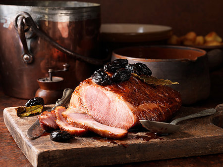 Christmas spiced roast gammon Stock Photo - Premium Royalty-Free, Code: 649-09182122