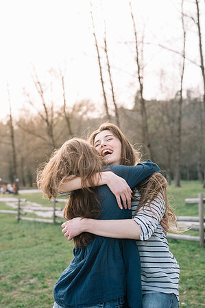 simsearch:649-09182182,k - Happy girlfriends in park Stock Photo - Premium Royalty-Free, Code: 649-09182195
