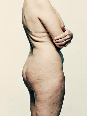 Nude beauty portrait of old woman Photographie de stock - Premium Libres de Droits, Code: 649-09206269
