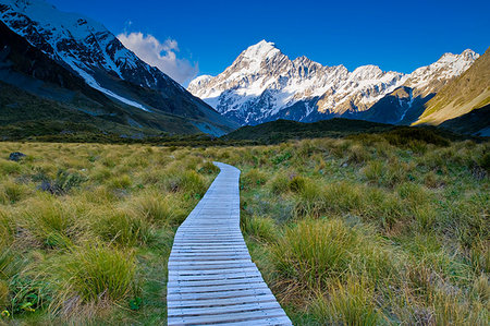 simsearch:614-08870267,k - Wooden walkway in rural landscape Stock Photo - Premium Royalty-Free, Code: 649-09206471