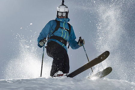 Man skiing Stock Photo - Premium Royalty-Free, Code: 649-09207235