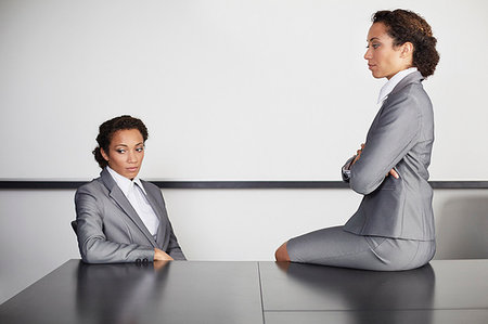 Businesswomen in office, multiple image Stock Photo - Premium Royalty-Free, Code: 649-09207356