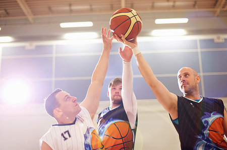 simsearch:649-09207797,k - Wheelchair basketball players playing basketball Stock Photo - Premium Royalty-Free, Code: 649-09207801