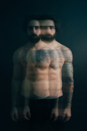 simsearch:649-09195670,k - Portrait of hipster with tattoos Stock Photo - Premium Royalty-Free, Code: 649-09212780