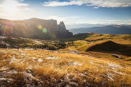 simsearch:649-07596464,k - Schlern-Rosengarten on Seiser Alm, Dolomites, Siusi, Trentino-Alto Adige, Italy Stockbilder - Premium RF Lizenzfrei, Bildnummer: 649-09230771