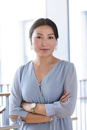 Portrait of businesswoman in office Stock Photo - Premium Royalty-Free, Code: 649-09252142