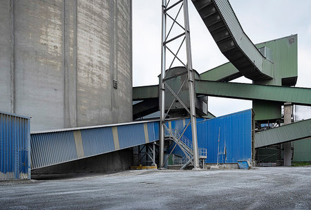 factory road - Public road runs through vast cement factory, Slite, Gotlands Lan, Sweden Stock Photo - Premium Royalty-Free, Code: 649-09268774