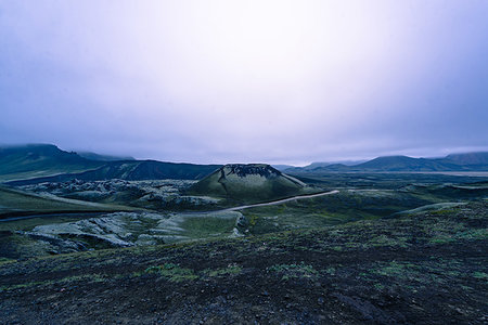 simsearch:649-09277834,k - Volcano and area around it, Landmannalaugar, Iceland Foto de stock - Royalty Free Premium, Número: 649-09277947