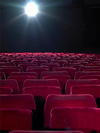empty cinema - Rows of empty red cinema seats Stock Photo - Premium Royalty-Free, Code: 649-01557508