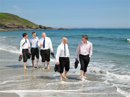 swim team - Group of businesspeople on the beach. Stock Photo - Premium Royalty-Free, Code: 649-01609444