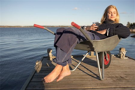 Young Woman relaxing. Stock Photo - Premium Royalty-Free, Code: 649-01754582