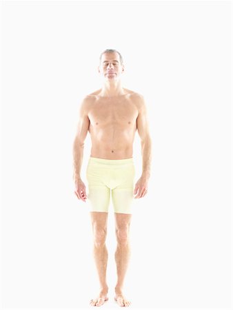 Mature man in fitness shorts Stock Photo - Premium Royalty-Free, Code: 649-02199749