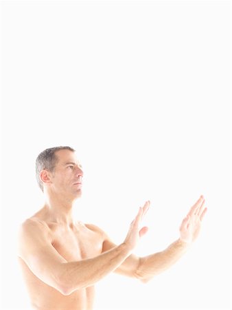 simsearch:614-02613976,k - Mature man doing yoga Stock Photo - Premium Royalty-Free, Code: 649-02199756