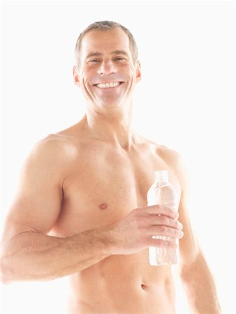 simsearch:614-02613976,k - Mature man with glass of water Stock Photo - Premium Royalty-Free, Code: 649-02199763