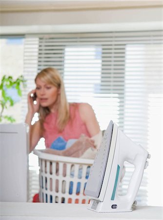 Female working from home Foto de stock - Sin royalties Premium, Código: 649-02423473