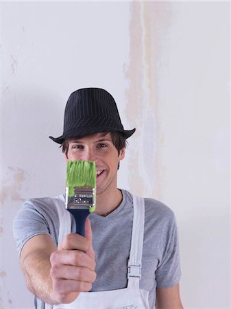 Man painting. Stock Photo - Premium Royalty-Free, Code: 649-02665663