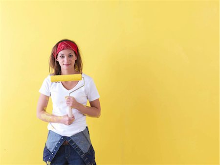 Jeune fille de la peinture. Photographie de stock - Premium Libres de Droits, Code: 649-02665680