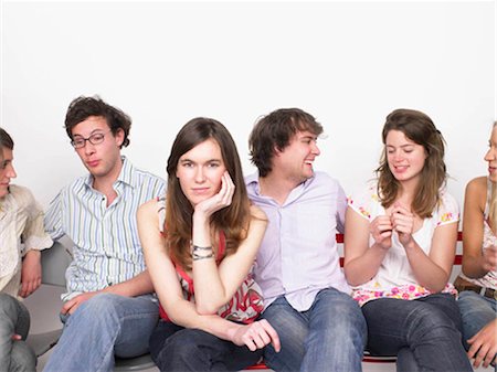 group of friends talking Stock Photo - Premium Royalty-Free, Code: 649-02666486