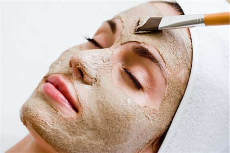 soin du visage - Masque de visage pour femme Photographie de stock - Premium Libres de Droits, Code: 649-02731257