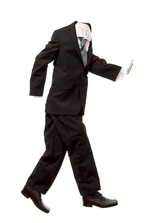 disappearing - A male business suit with a phone Stock Photo - Premium Royalty-Free, Code: 649-03009228