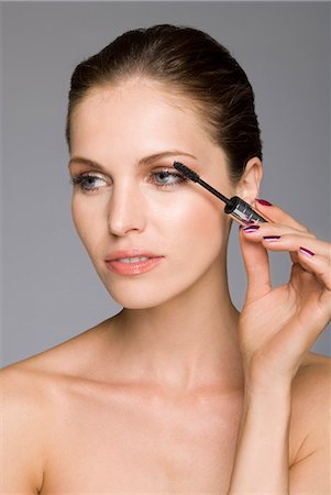 female beauty with mascara make up Stock Photo - Premium Royalty-Free, Code: 649-03009300