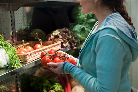 woman shopping for vegetables Stock Photo - Premium Royalty-Free, Code: 649-03292101