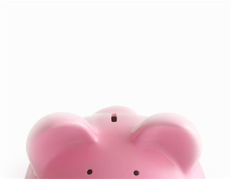 simsearch:649-06305233,k - Piggy bank against white Stock Photo - Premium Royalty-Free, Code: 649-03362873