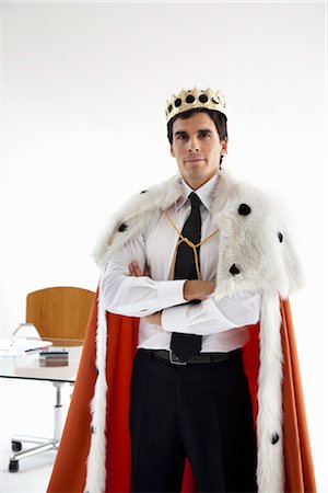 rey (monarquía) - Young businessman starting enterprise Foto de stock - Sin royalties Premium, Código: 649-03418071