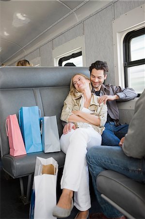 Traveling by train Foto de stock - Sin royalties Premium, Código: 649-03447277