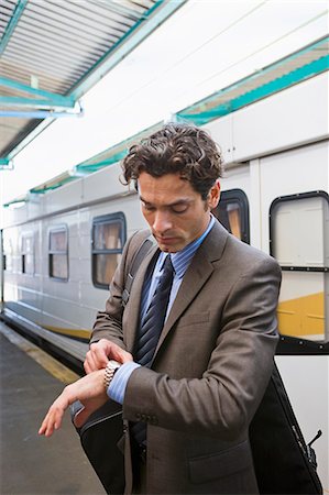 person rushing - Traveling by train Stock Photo - Premium Royalty-Free, Code: 649-03447300