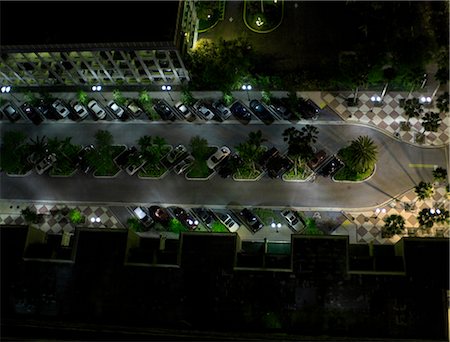 Car lot from above Foto de stock - Sin royalties Premium, Código: 649-03511248