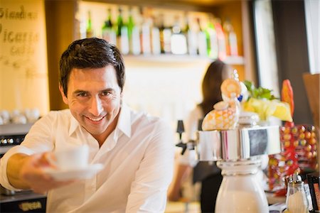 portraits of waiters - Business Toscana Stock Photo - Premium Royalty-Free, Code: 649-03621655