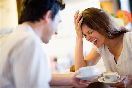 enjoying coffee together - Business Toscana Stock Photo - Premium Royalty-Free, Code: 649-03621673