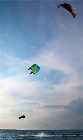 Kitesurfer jumping Stock Photo - Premium Royalty-Free, Code: 649-03622048