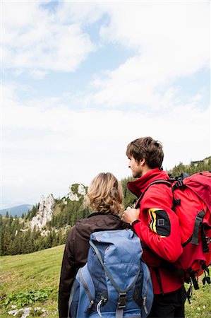 Couple watching countryside Stock Photo - Premium Royalty-Free, Code: 649-03769219