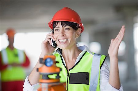 engineer on phone - Architect doing a phone call Stock Photo - Premium Royalty-Free, Code: 649-03796465