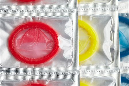 Close up of colorful condoms Stock Photo - Premium Royalty-Free, Code: 649-03881863