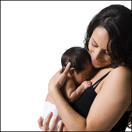 diapering mother to baby - mère et bébé Photographie de stock - Premium Libres de Droits, Code: 640-06049796