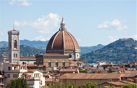 duomo italy - Italy, Florence, Cityscape with Duomo Stock Photo - Premium Royalty-Free, Code: 640-06049825