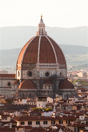 duomo italy - Italy, Florence, Dome of Duomo cathedral Stock Photo - Premium Royalty-Free, Code: 640-06049918