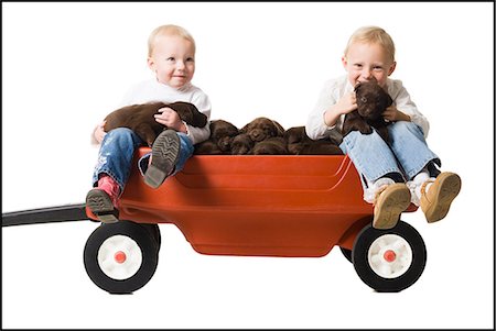 simsearch:640-06050836,k - children and puppies Stock Photo - Premium Royalty-Free, Code: 640-06050838