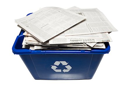 paper garbage bin - recycling bin Stock Photo - Premium Royalty-Free, Code: 640-06051265