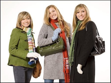 simsearch:640-06051503,k - girls in coats Stock Photo - Premium Royalty-Free, Code: 640-06051458