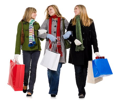 simsearch:640-06051503,k - girls with shopping bags Stock Photo - Premium Royalty-Free, Code: 640-06051459
