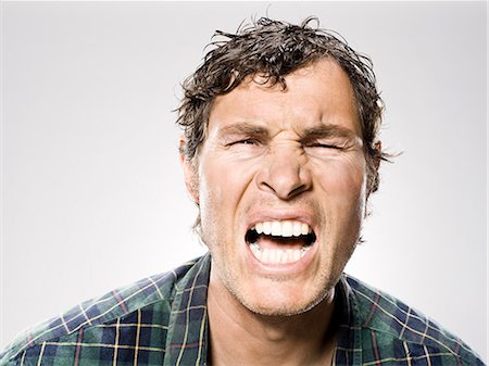 simsearch:640-06051719,k - White trash man yelling Stock Photo - Premium Royalty-Free, Code: 640-06051713